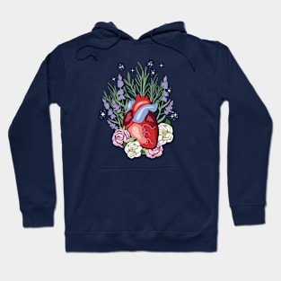 Heart with flowers Hoodie